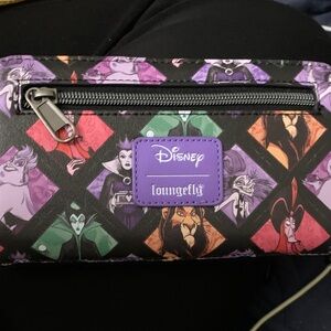 Loungefly Disney Villains Wallet - Black and Purple